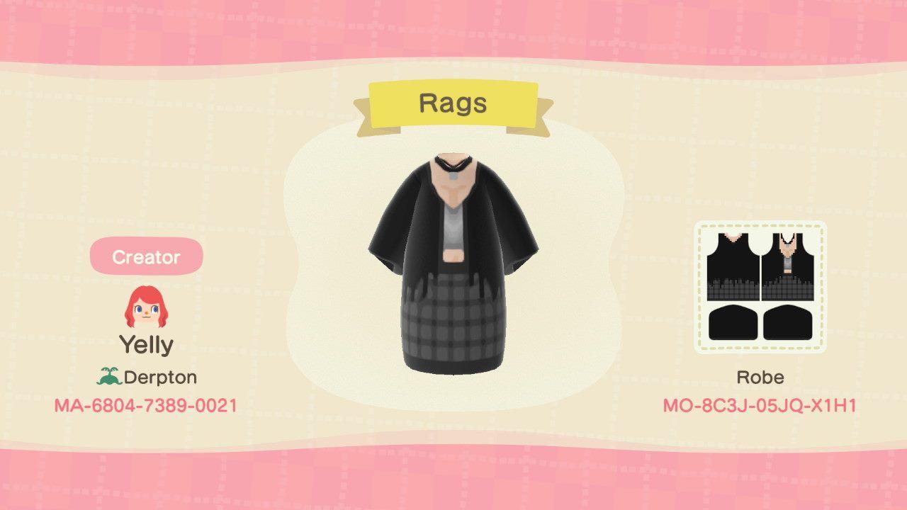 Animal Crossing Design Code: MO-8C3J-05JQ-X1H1 Rags