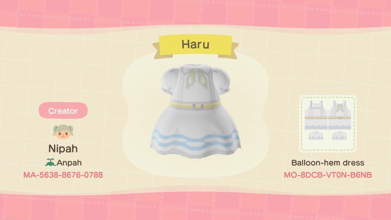 Animal Crossing Design Code: MO-8DCB-VT0N-B6NB Beastars Haru