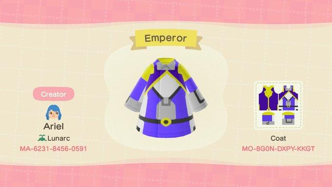 Animal Crossing Design Code: MO-8G0N-DXPY-KKGT Emperor