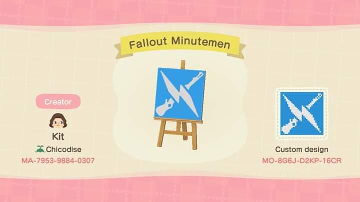 Animal Crossing Design Code: MO-8G6J-D2KP-16CR Fallout Railroad