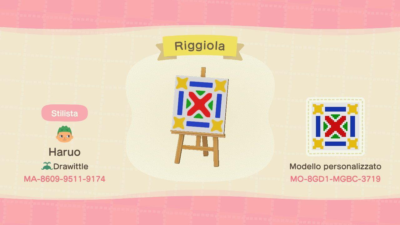 Animal Crossing Design Code: MO-8GD1-MGBC-3719 Riggiola