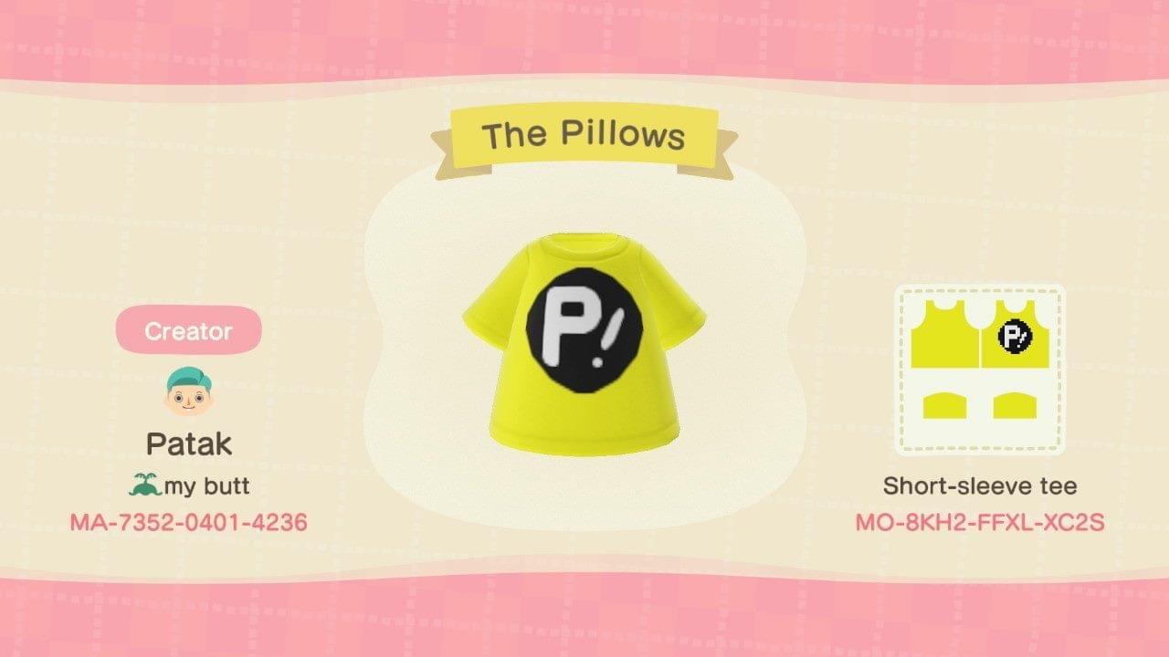 Animal Crossing Design Code: MO-8KH2-FFXL-XC2S The Pillows