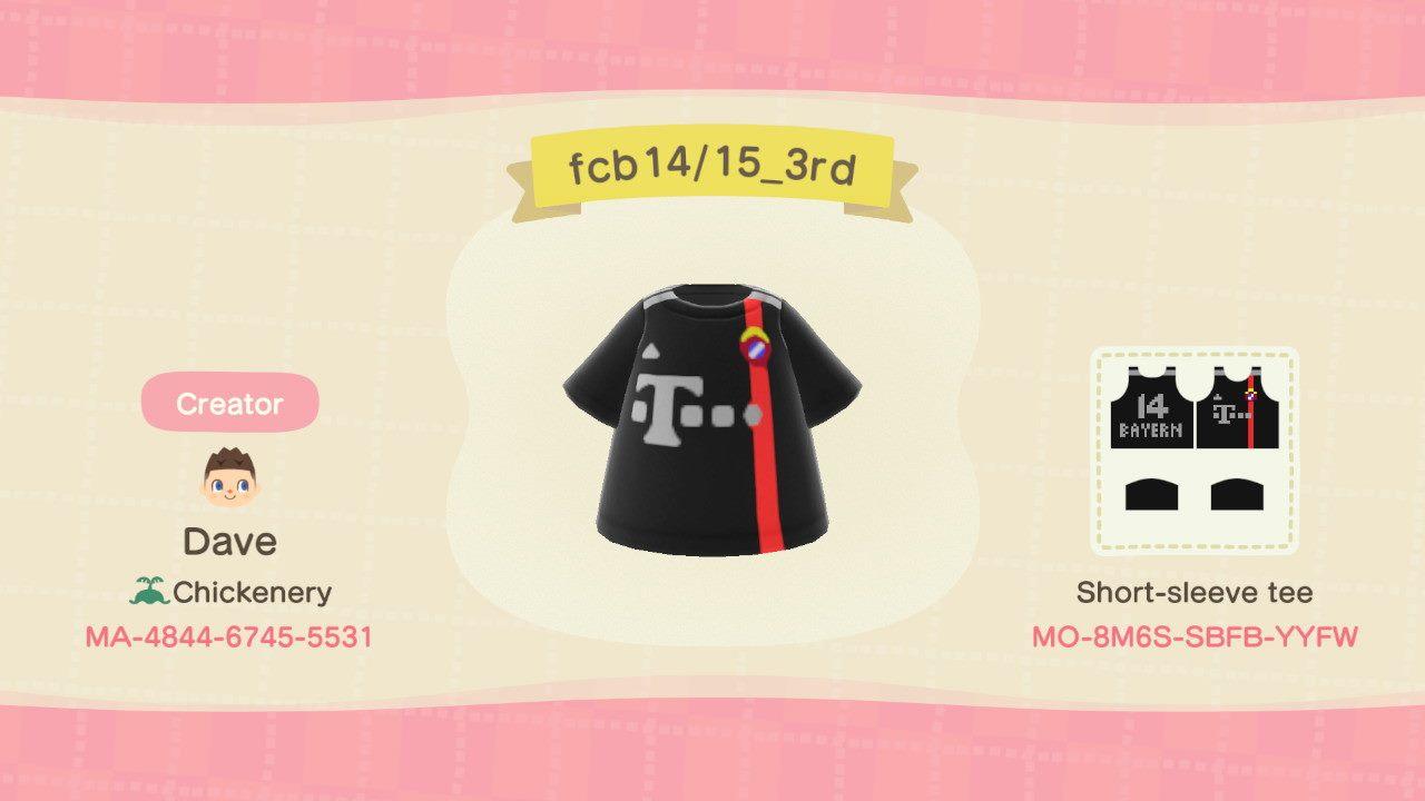 Animal Crossing Design Code: MO-8M6S-SBFB-YYFW FC Bayern 14/15 3rd