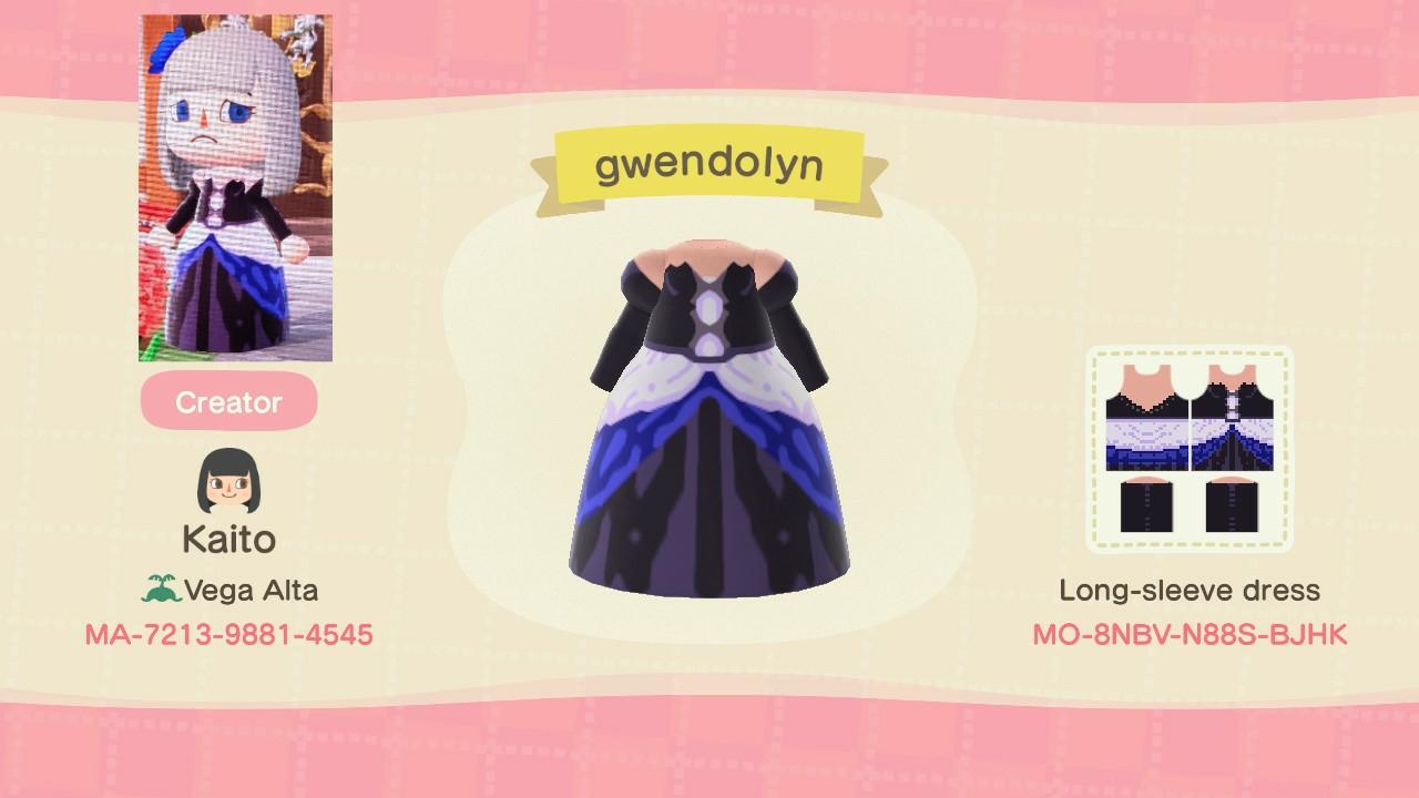 Animal Crossing Design Code: MO-8NBV-N88S-BJHK OdinSphere Gwendolyn