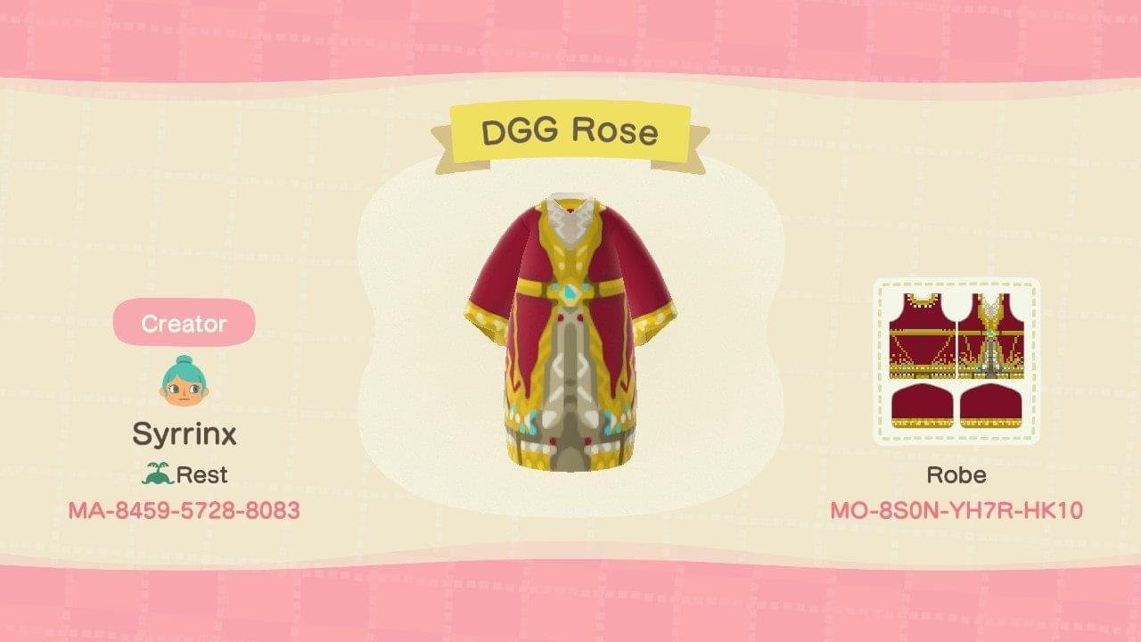 Animal Crossing Design Code: MO-8S0N-YH7R-HK10 DGG Rose