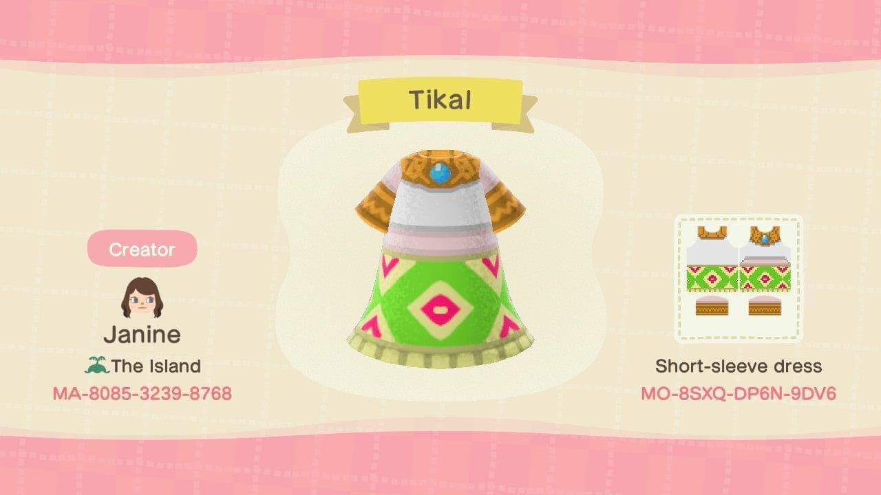 Animal Crossing Design Code: MO-8SXQ-DP6N-9DV6 Tikal
