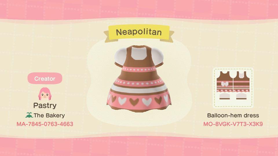 Animal Crossing Design Code: MO-8VGK-V7T3-X3K9 Neapolitian