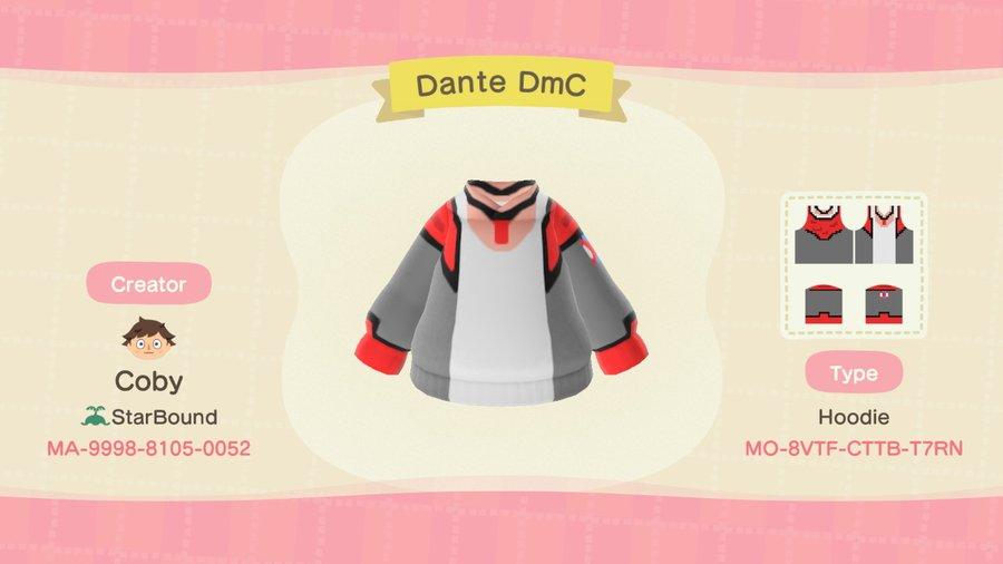 Animal Crossing Design Code: MO-8VTF-CTTB-T7RN Dante DmC