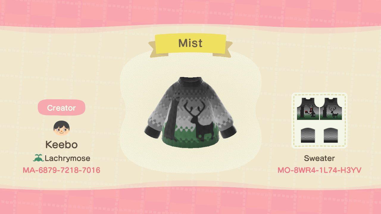Animal Crossing Design Code: MO-8WR4-1L74-H3VY Mist