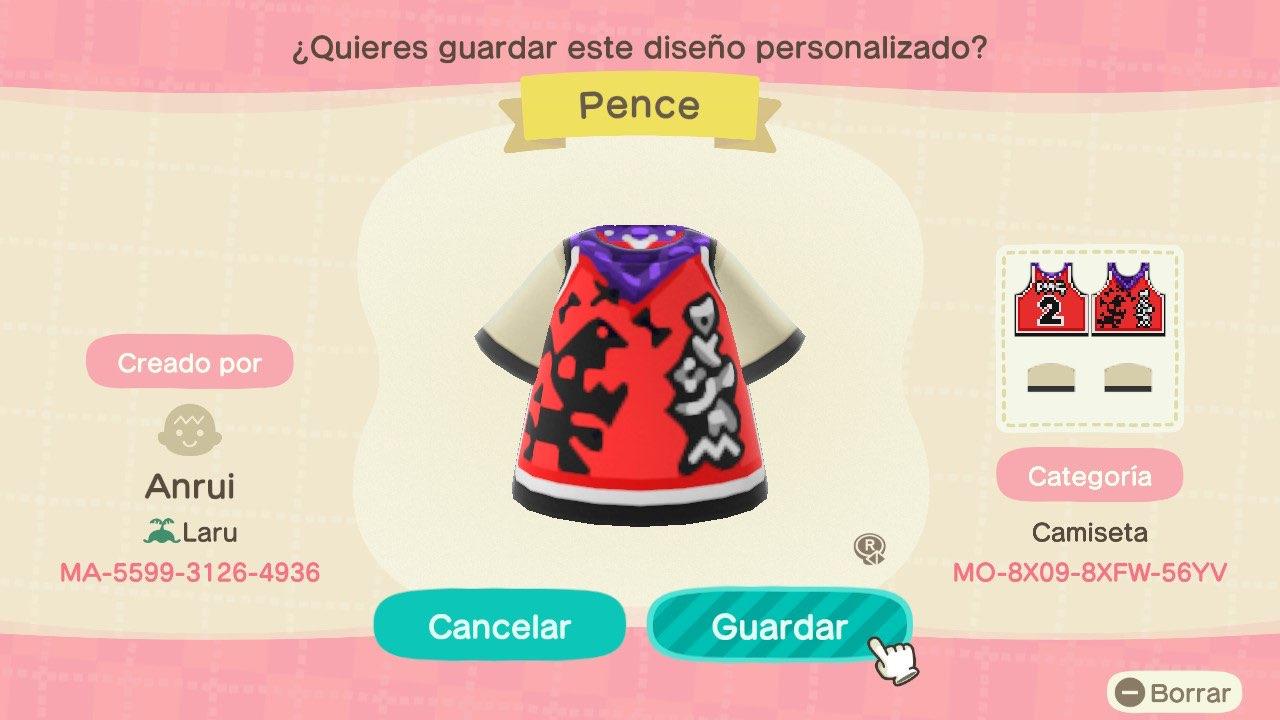 Animal Crossing Design Code: MO-8X09-8XFW-56YV KH2 - Pence