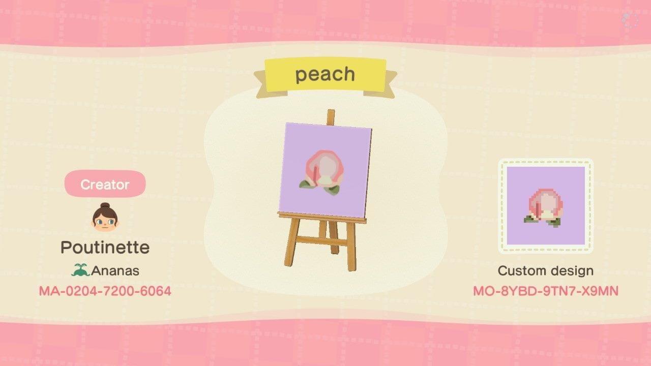 Animal Crossing Design Code: MO-8YBD-9TN7-X9MN peach