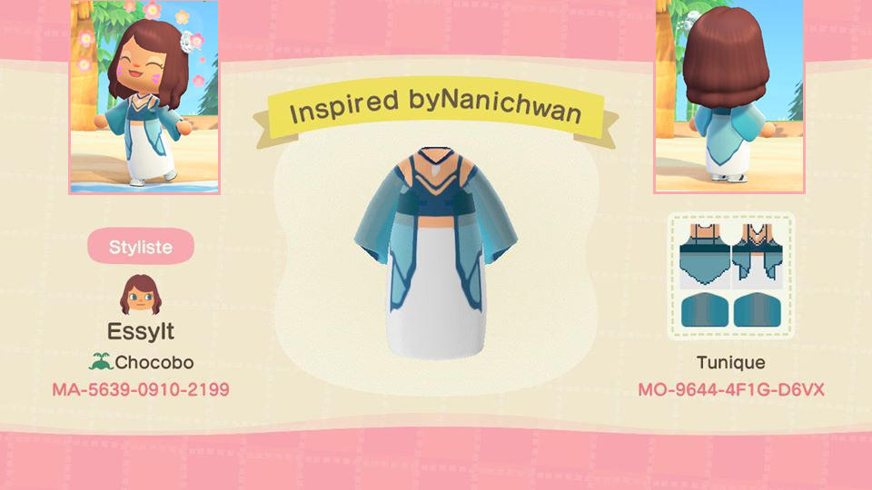 Animal Crossing Design Code: MO-9644-4F1G-D6VX Inspired byNanichwan
