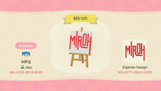 Animal Crossing Design Code: MO-9777-29L5-YHR3 Miroh Stray Kids