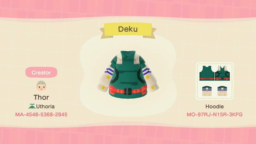 Animal Crossing Design Code: MO-97RJ-N15R-3KFG Deku