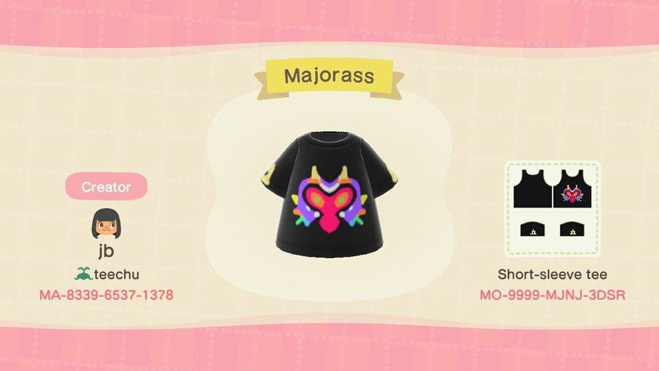 Animal Crossing Design Code: MO-9999-MJNJ-3DSR Zelda Majora Mask