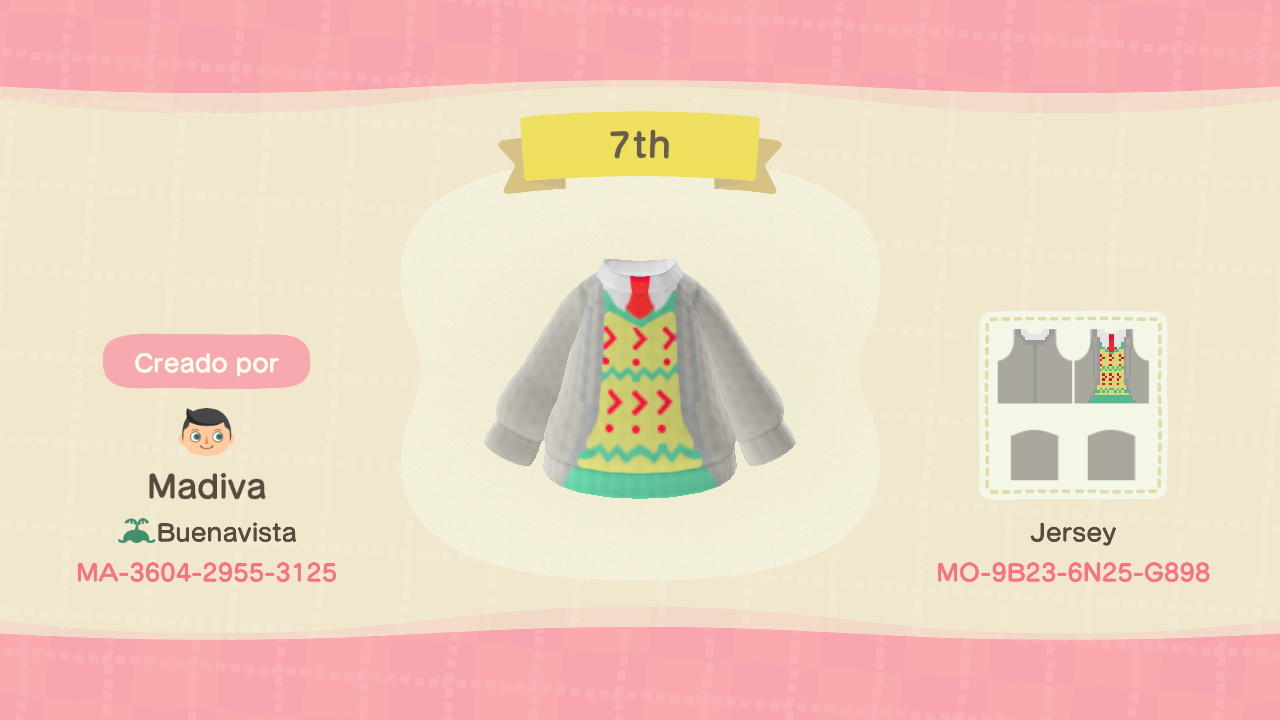 Animal Crossing Design Code: MO-9B23-6N25-G898 The 7th Doctor