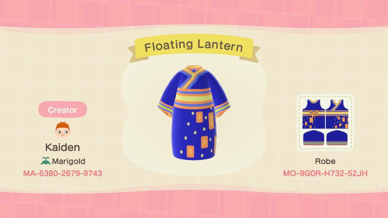 Animal Crossing Design Code: MO-9G0R-H732-52JH Lantern Kimono