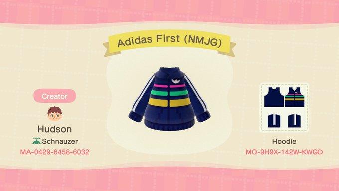 Animal Crossing Design Code: MO-9H9X-142W-KWGD Adidas First (NMJG)