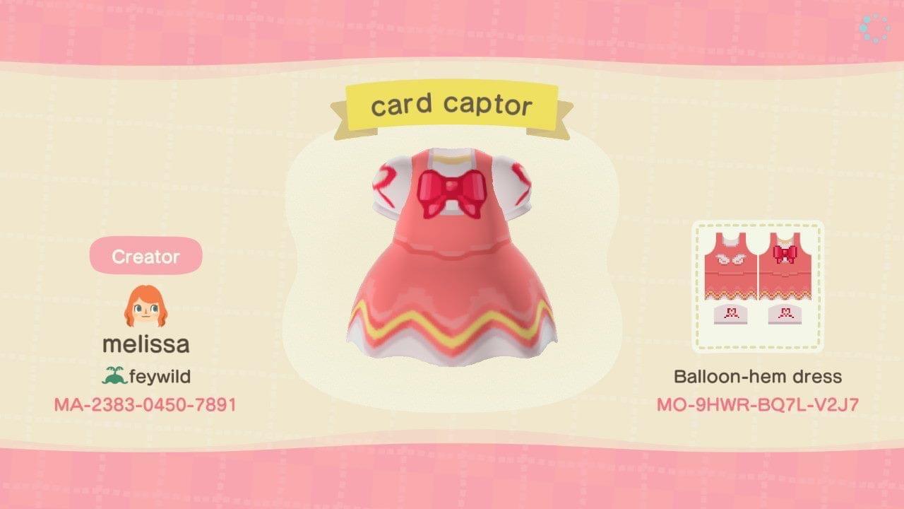 Animal Crossing Design Code: MO-9HWR-BQ7L-V2J7 Cardcaptor Sakura