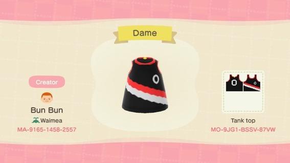 Animal Crossing Design Code: MO-9JG1-BSSV-87VW Dame