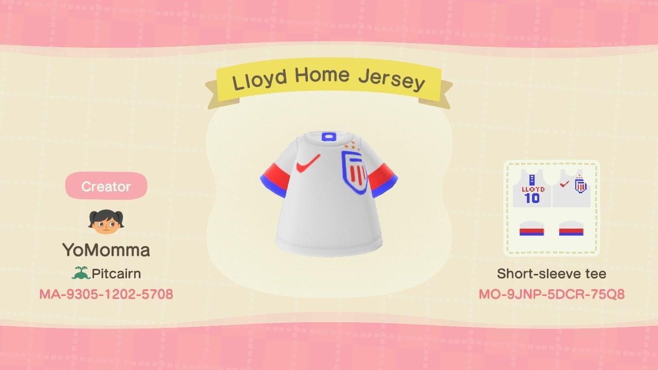 Animal Crossing Design Code: MO-9JNP-5DCR-75Q8 Carli Lloyd USWNT