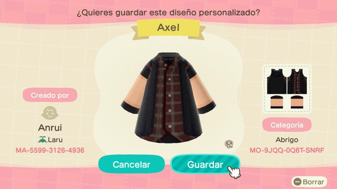 Animal Crossing Design Code: MO-9JQQ-0Q6T-SNRF KH3 - Axel/Lea