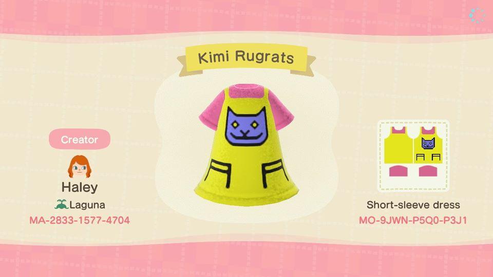 Animal Crossing Design Code: MO-9JWN-P5Q0-P3J1 Kimi Rugrats