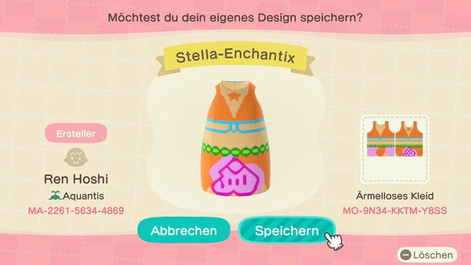 Animal Crossing Design Code: MO-9N34-KKTM-Y8SS Stella-Enchantix