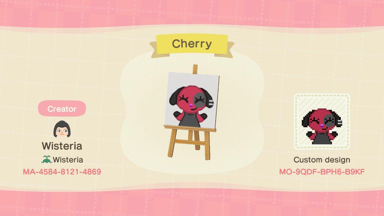 Animal Crossing Design Code: MO-9QDF-BPH6-B9KF Cherry