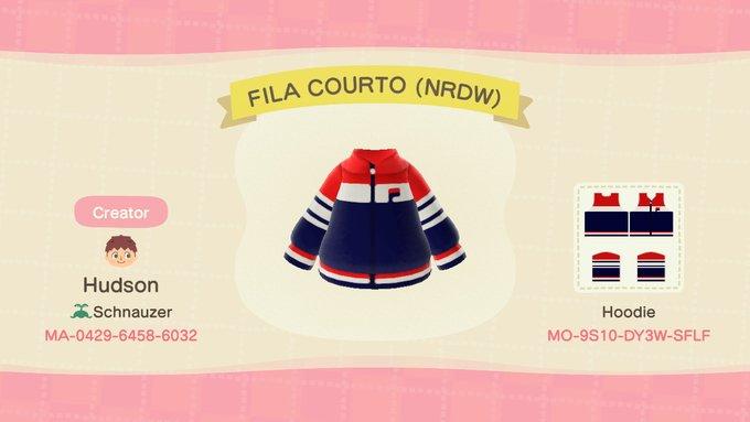 Animal Crossing Design Code: MO-9S10-DY3W-SFLF FILA Courto  (NRDW)
