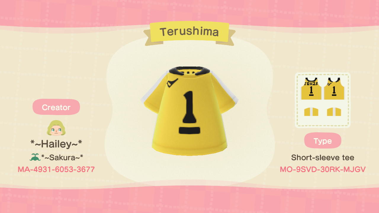 Animal Crossing Design Code: MO-9SVD-30RK-MJGV Terushima