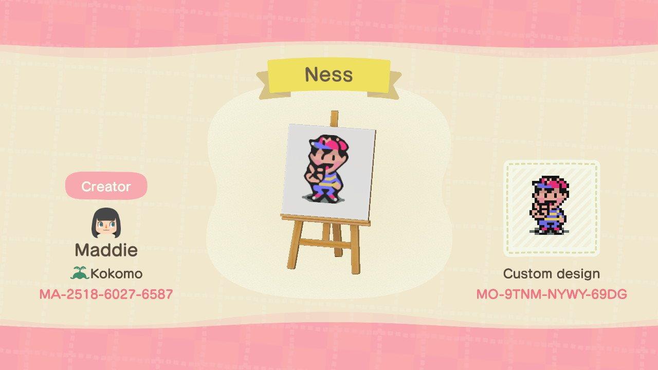 Animal Crossing Design Code: MO-9TNM-NYWY-69DG Ness