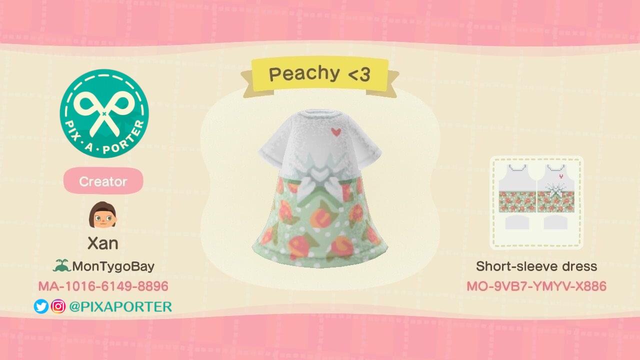 Animal Crossing Design Code: MO-9VB7-YMYV-X886 Peachy