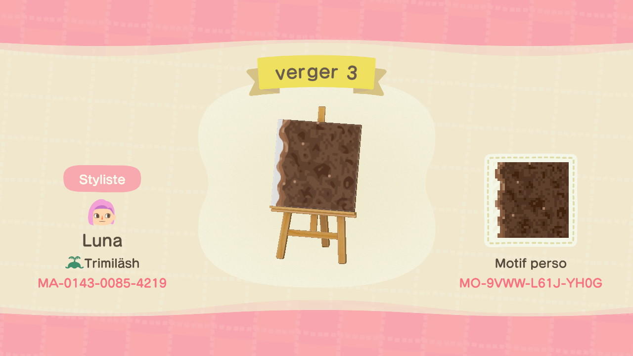 Animal Crossing Design Code: MO-9VWW-L61J-YH06 Turnip 3/7