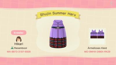 Animal Crossing Design Code: MO-9WHX-DB6X-RK29 Persona 5 Haru