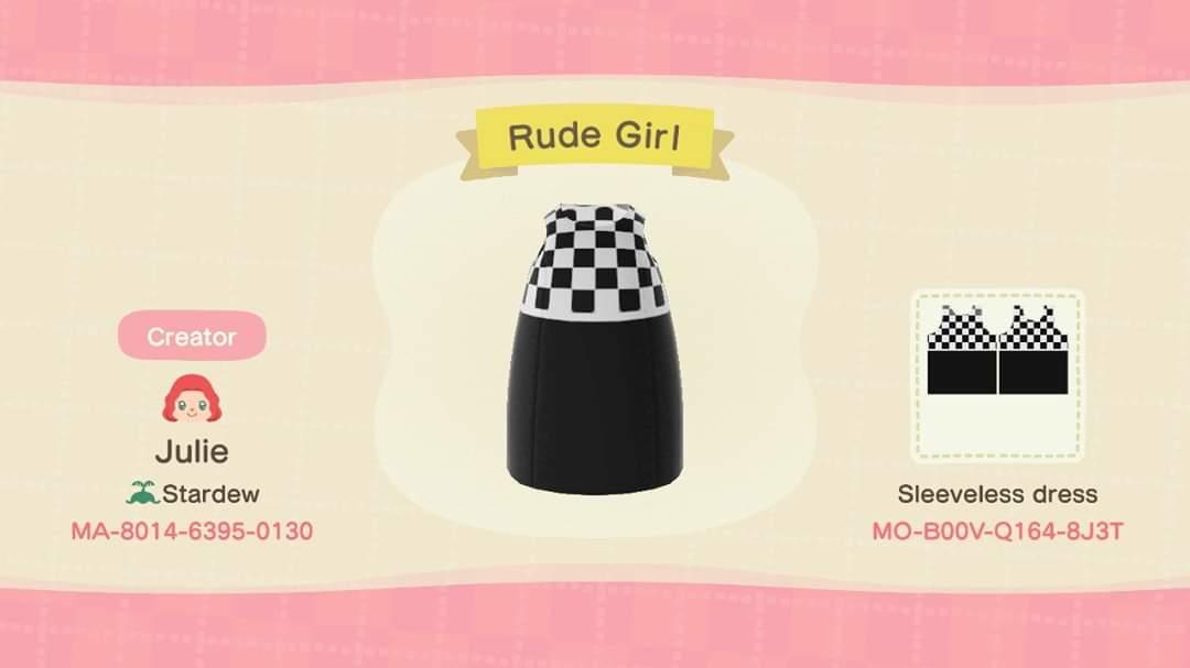 Animal Crossing Design Code: MO-B00V-Q164-8J3T Two Tone Checkered D