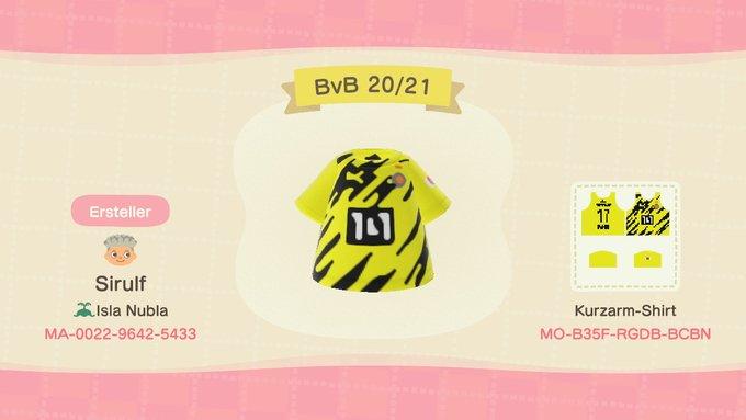 Animal Crossing Design Code: MO-B35F-RGDB-BCBN BvB 20/21