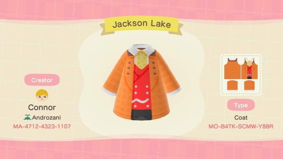 Animal Crossing Design Code: MO-B4TK-SCMW-Y88R Jackson Lake