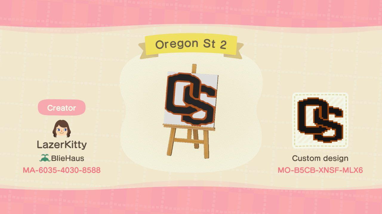 Animal Crossing Design Code: MO-B5CB-XNSF-MLX6 Oregon St 2