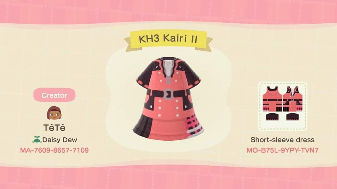 Animal Crossing Design Code: MO-B75L-9YPY-TVN7 KH3 Kairi II