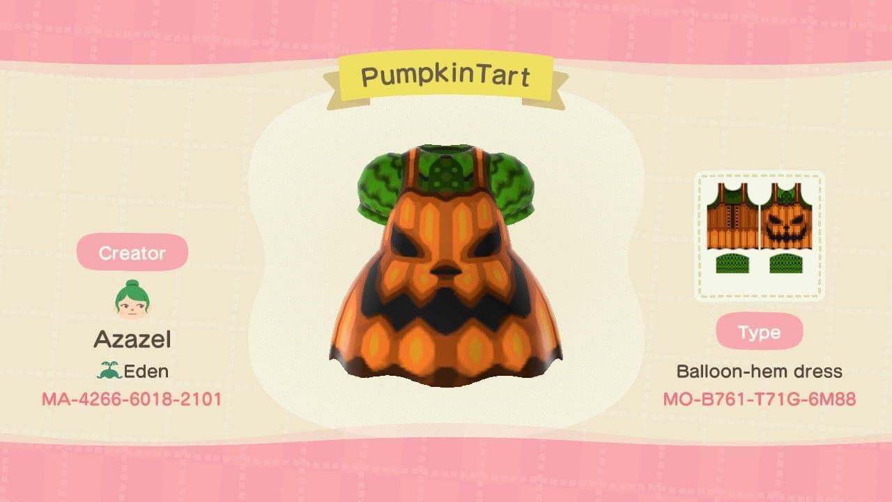 Animal Crossing Design Code: MO-B761-T71G-6M88 PumpkinTart