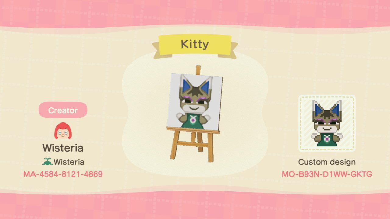 Animal Crossing Design Code: MO-B93N-D1WW-GKTG Kitty