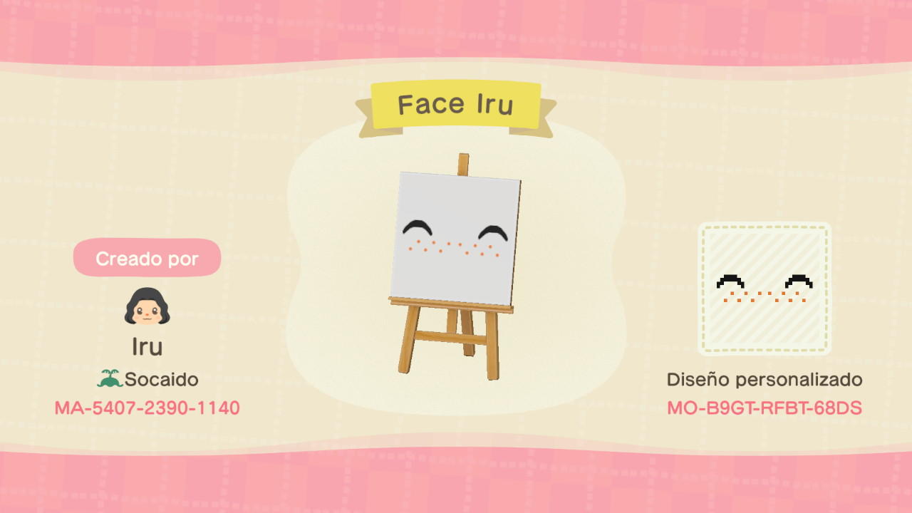 Animal Crossing Design Code: MO-B9GT-RFBT-68DS Iru eyebrows