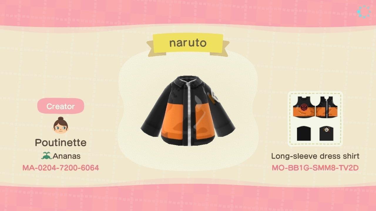 Animal Crossing Design Code: MO-BB1G-SMM8-TV2D naruto