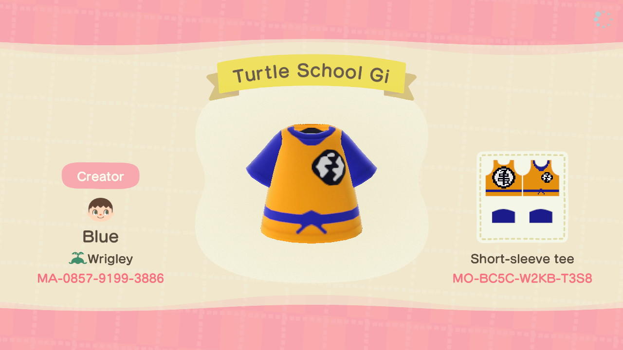 Animal Crossing Design Code: MO-BC5C-W2KB-T3S8 Turtle School Gi