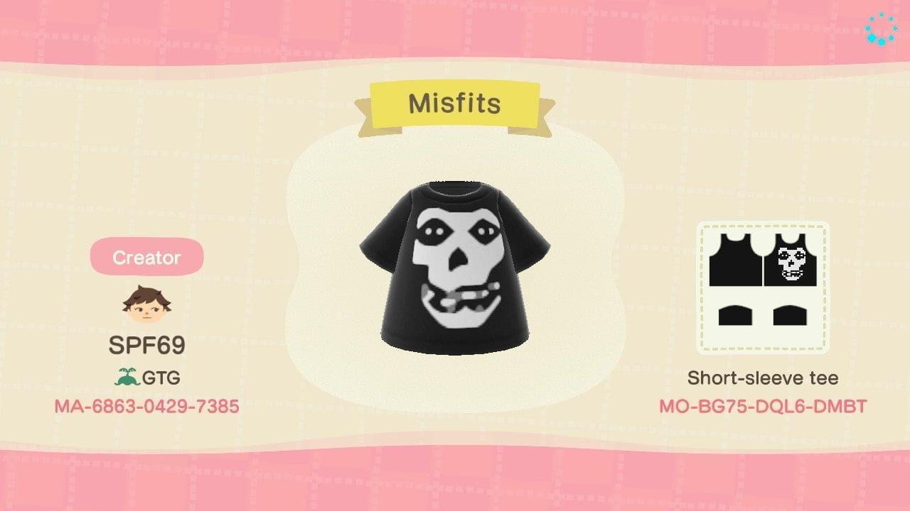 Animal Crossing Design Code: MO-BG75-DQL6-DMBT Misfits