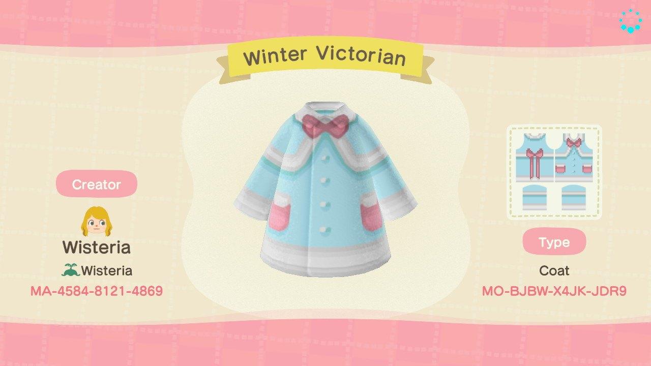 Animal Crossing Design Code: MO-BJBW-X4JK-JDR9 Winter Victorian