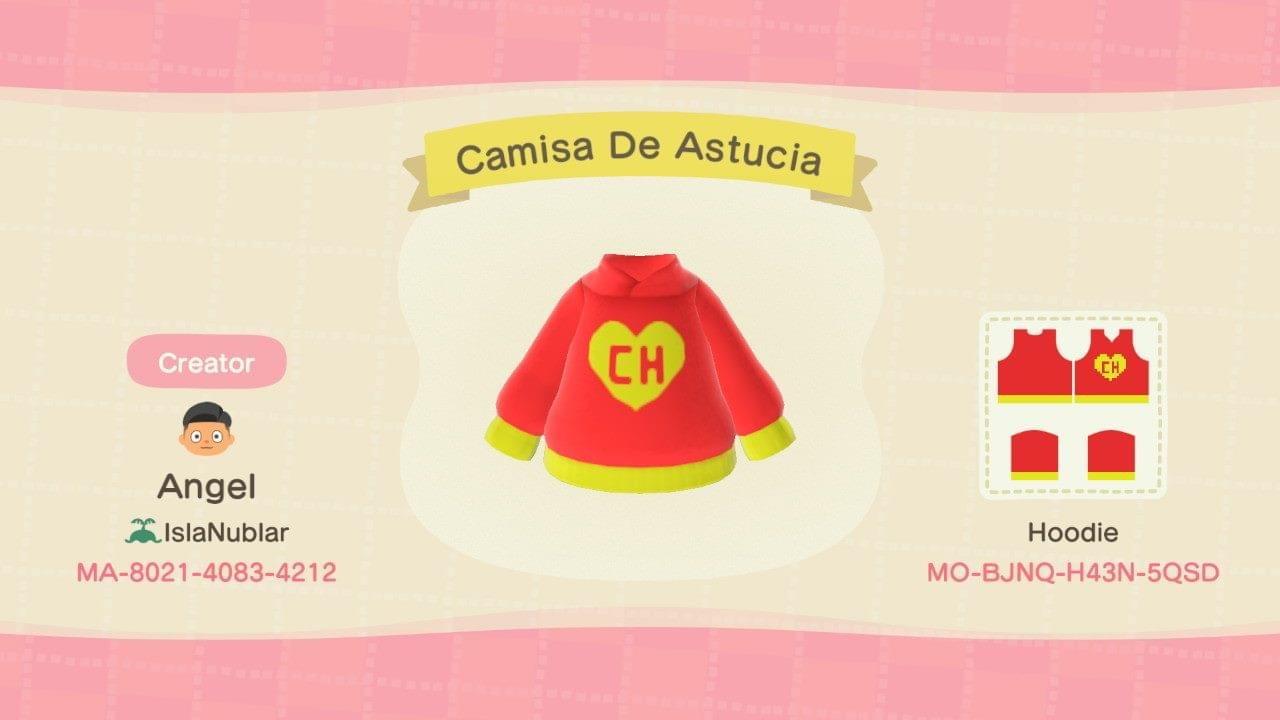 Animal Crossing Design Code: MO-BJNQ-H43N-5QSD El Chapulin- updated