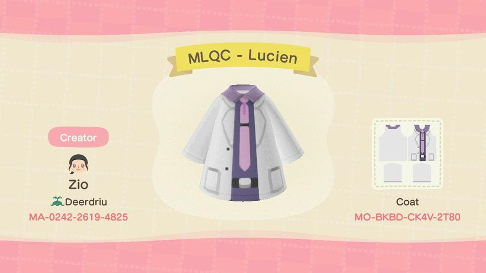 Animal Crossing Design Code: MO-BKBD-CK4V-2T80 MLQC - Lucien