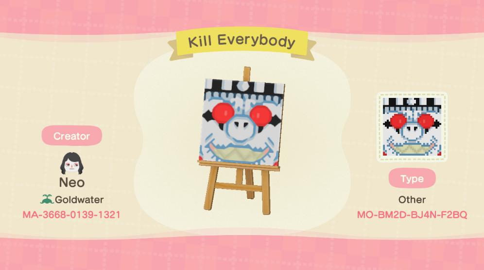 Animal Crossing Design Code: MO-BM2D-BJ4N-F2BQ JtHM Eff Painting
